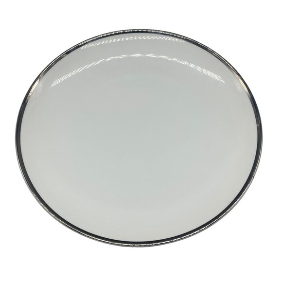 set 2 cordon bleu registered fine China solitaire 610 dinner plate silver READ - Picture 1 of 5